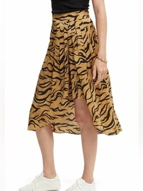 Scotch and Soda Tiger Print Skirt Size Small